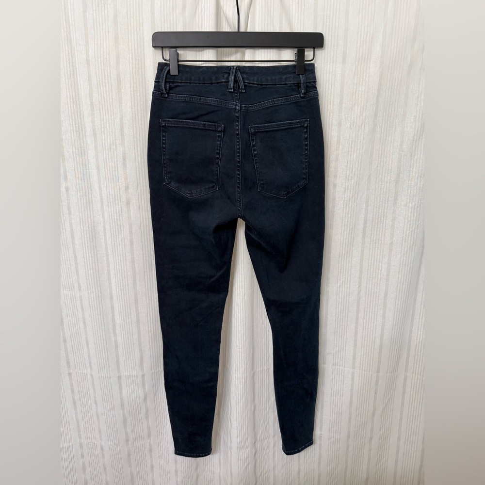 NWT💥 GOOD AMERICAN Good Legs High Waist Skinny Distressed Jeans - Picture 2 of 8